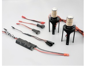 Cyclone Power CenterBurner V3 Lighting System With Twin Light Bar For FMS 80mm EDF       Cyclone Power CenterBurner V3 Lighting System With Twin Light Bar For FMS 80mm EDF